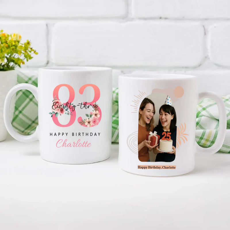 Vintage & Elegant 83rd Birthday Mug – Meaningful Personalized Gift for Her or Him – 89Prints