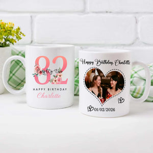 Retro 82nd Birthday Mug – Lovely & Elegant Personalized Gift – 89Prints