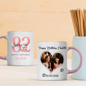 Retro 82nd Birthday Mug – Lovely & Elegant Personalized Gift – 89Prints