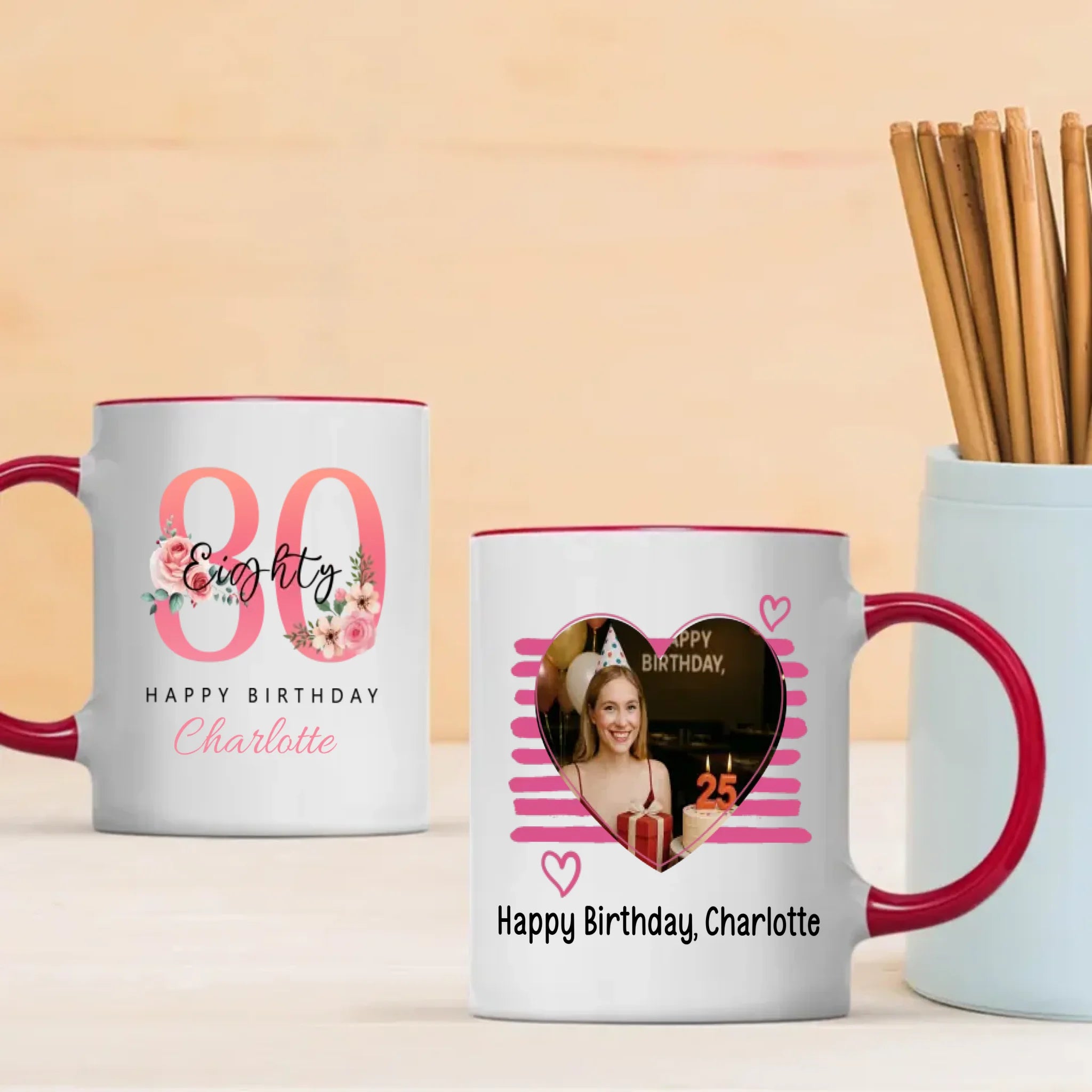 Timeless 80th Birthday Mug – Retro & Elegant Personalized Gift – 89Prints