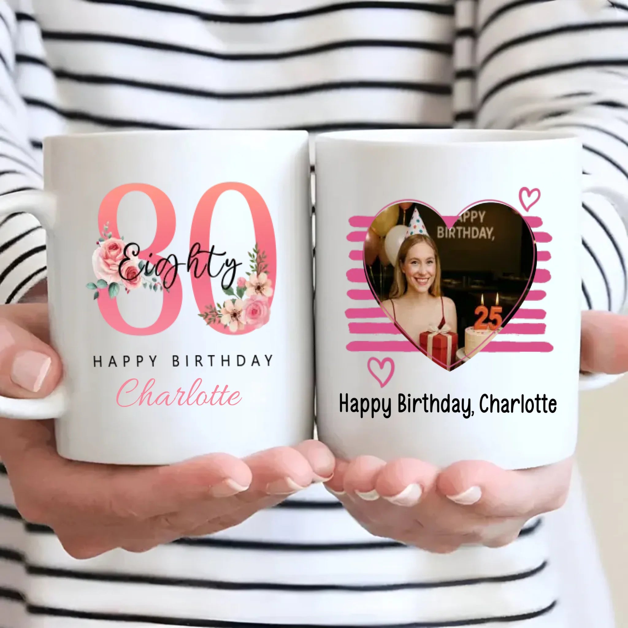 Timeless 80th Birthday Mug – Retro & Elegant Personalized Gift – 89Prints