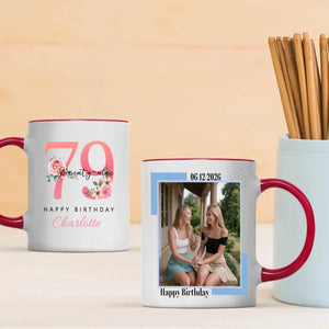 Charming 79th Birthday Mug – Stylish Vintage Personalized Gift – 89Prints