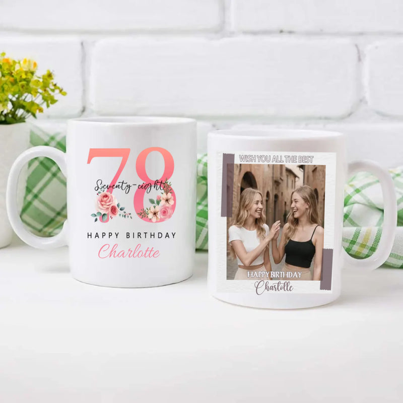 Stylish 78th Birthday Mug – Vintage & Thoughtful Personalized Gift – 89Prints