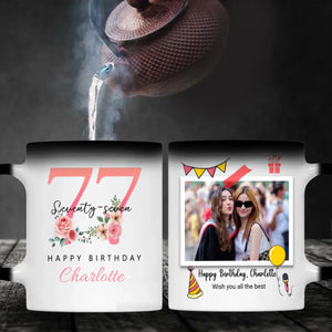 Heartwarming 77th Birthday Mug – Elegant Retro Personalized Gift – 89Prints