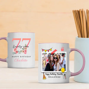 Heartwarming 77th Birthday Mug – Elegant Retro Personalized Gift – 89Prints