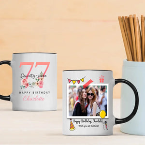 Heartwarming 77th Birthday Mug – Elegant Retro Personalized Gift – 89Prints
