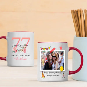 Heartwarming 77th Birthday Mug – Elegant Retro Personalized Gift – 89Prints
