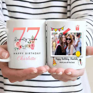 Heartwarming 77th Birthday Mug – Elegant Retro Personalized Gift – 89Prints