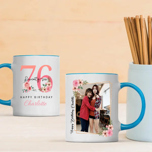 Elegant 76th Birthday Mug – Charming & Vintage Personalized Gift – 89Prints
