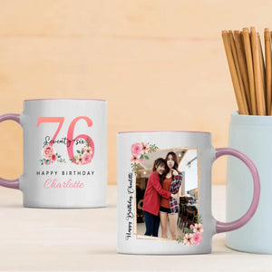 Elegant 76th Birthday Mug – Charming & Vintage Personalized Gift – 89Prints
