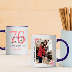 Elegant 76th Birthday Mug – Charming & Vintage Personalized Gift – 89Prints