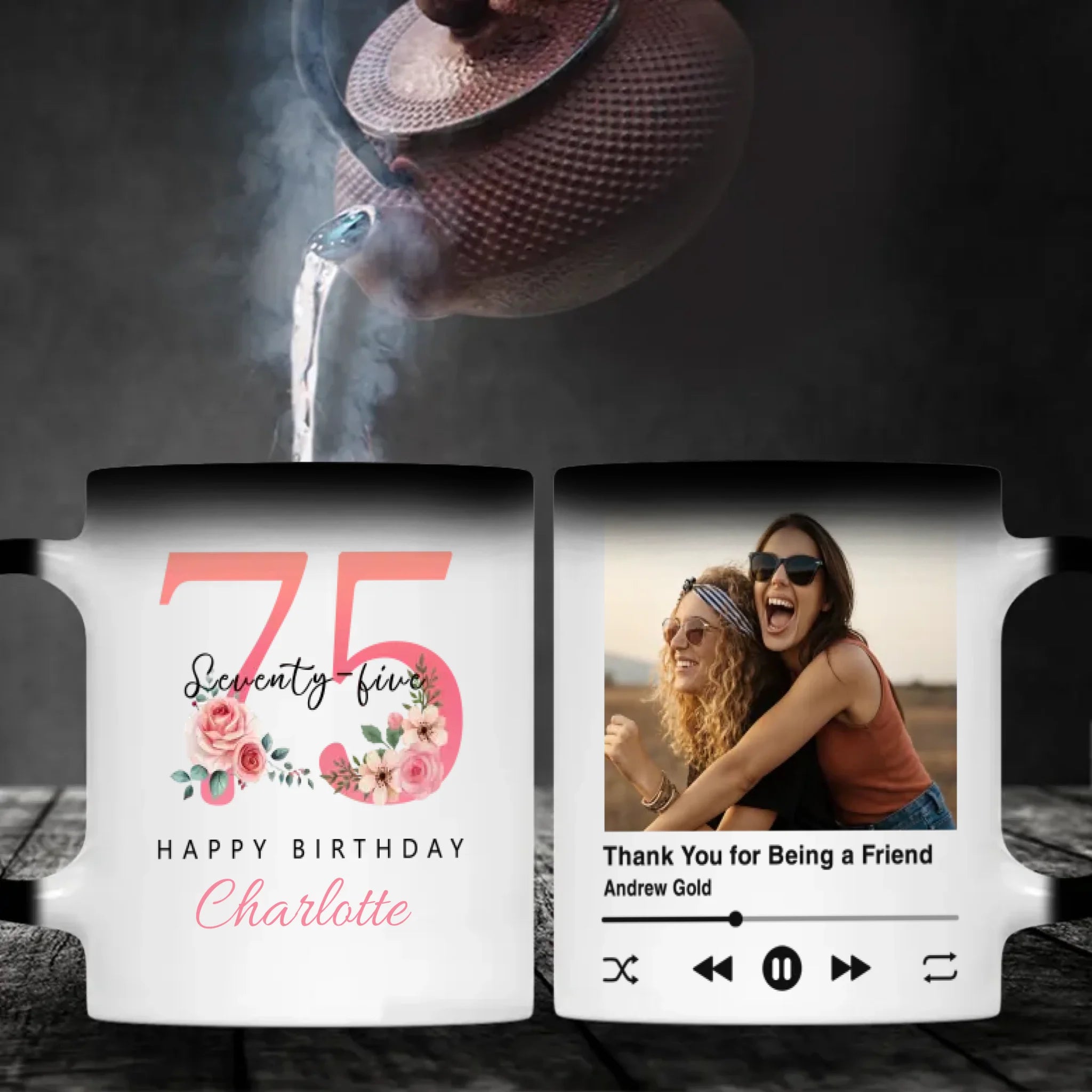 Amazing 75th Birthday Mug – Retro & Meaningful Personalized Gift – 89Prints
