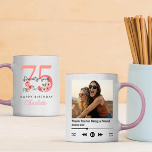 Amazing 75th Birthday Mug – Retro & Meaningful Personalized Gift – 89Prints
