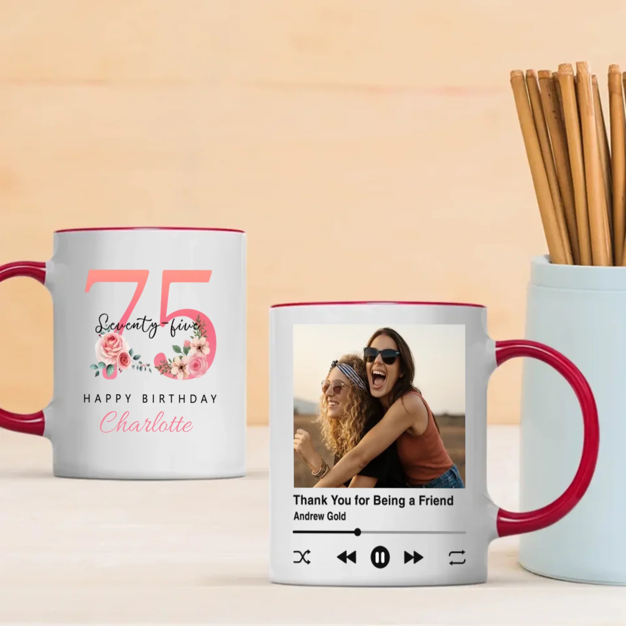 Amazing 75th Birthday Mug – Retro & Meaningful Personalized Gift – 89Prints
