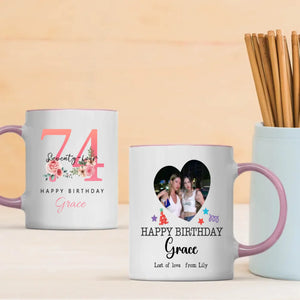 Heartwarming 74th Birthday Mug – Retro Gift “Wishing You Endless Joy” – 89Prints