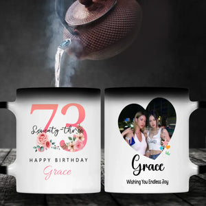 Vintage 73rd Birthday Mug – Elegant Personalized Gift “Wishing You Endless Joy” – 89Prints