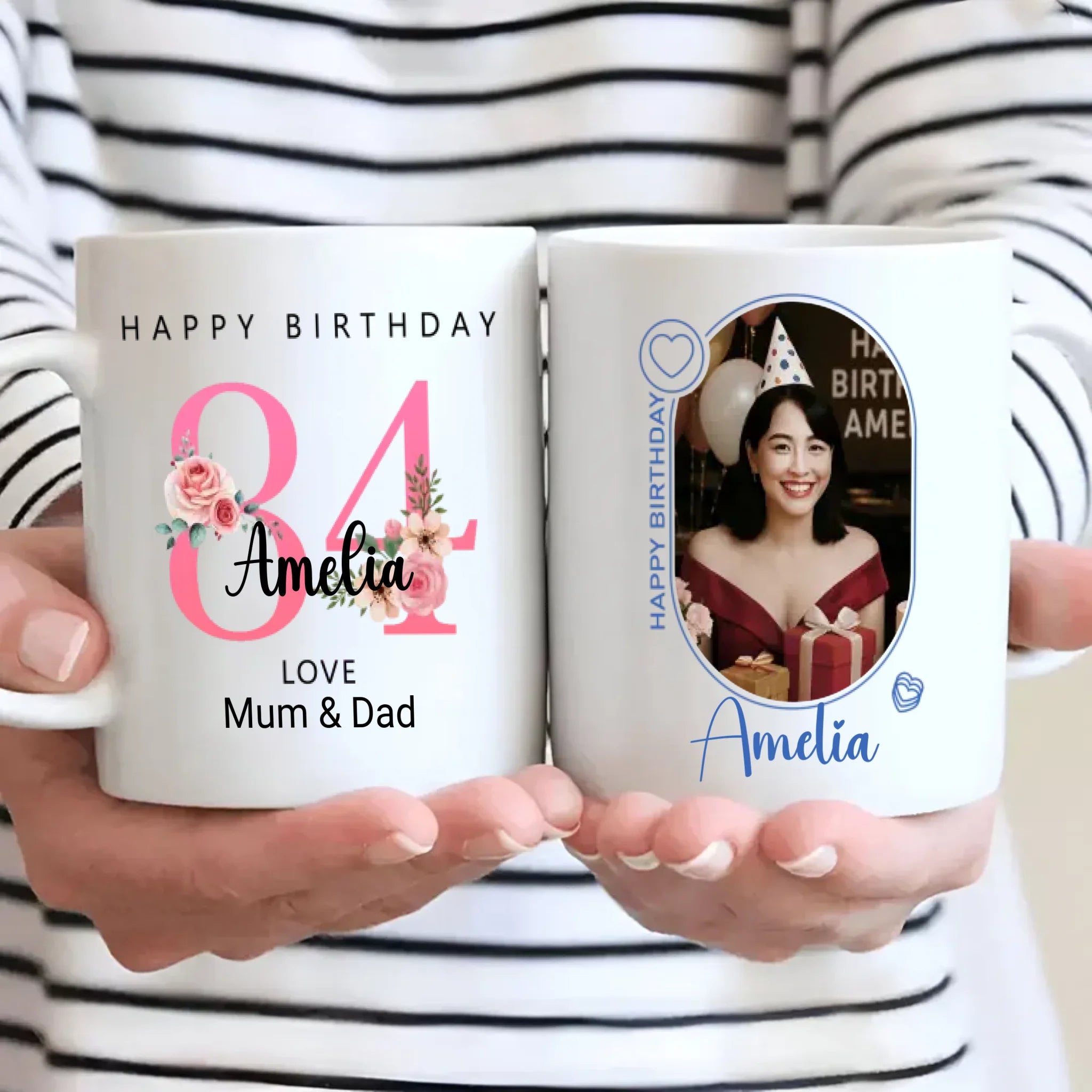Personalized 84th Birthday Mug – Elegant Custom Gift - 89Prints