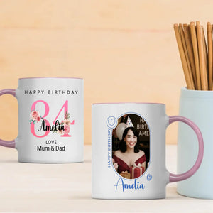 Personalized 84th Birthday Mug – Elegant Custom Gift - 89Prints