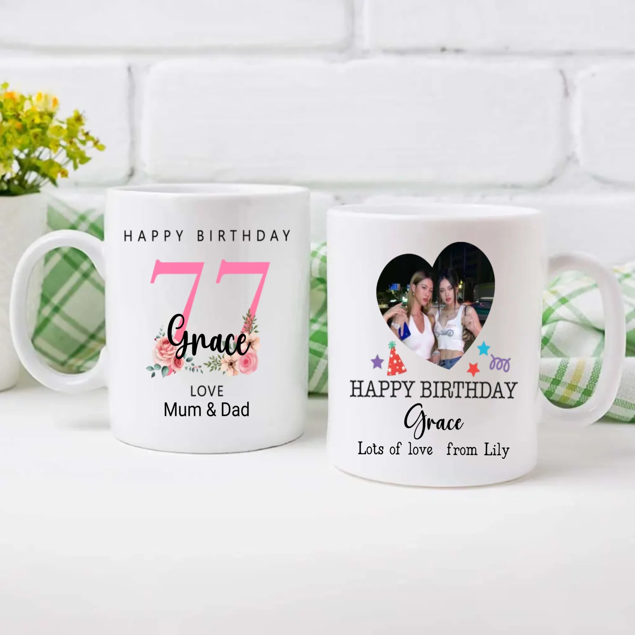Seventy-Seven Stories – Custom Birthday Mug - 89Prints