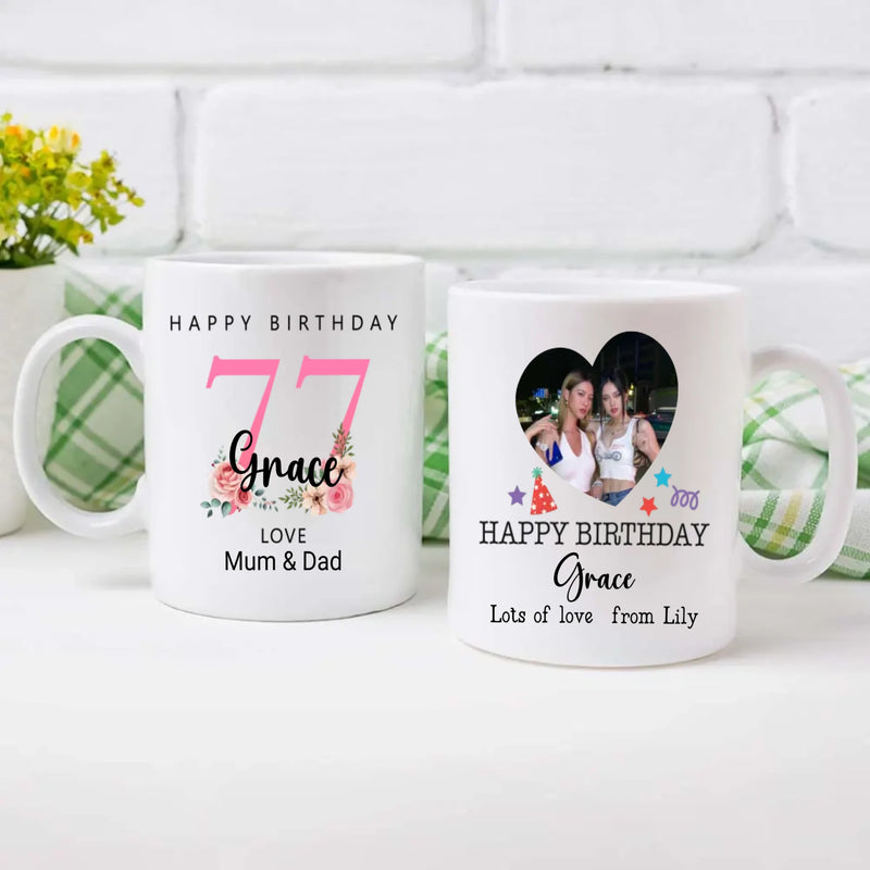 Seventy-Seven Stories – Custom Birthday Mug - 89Prints