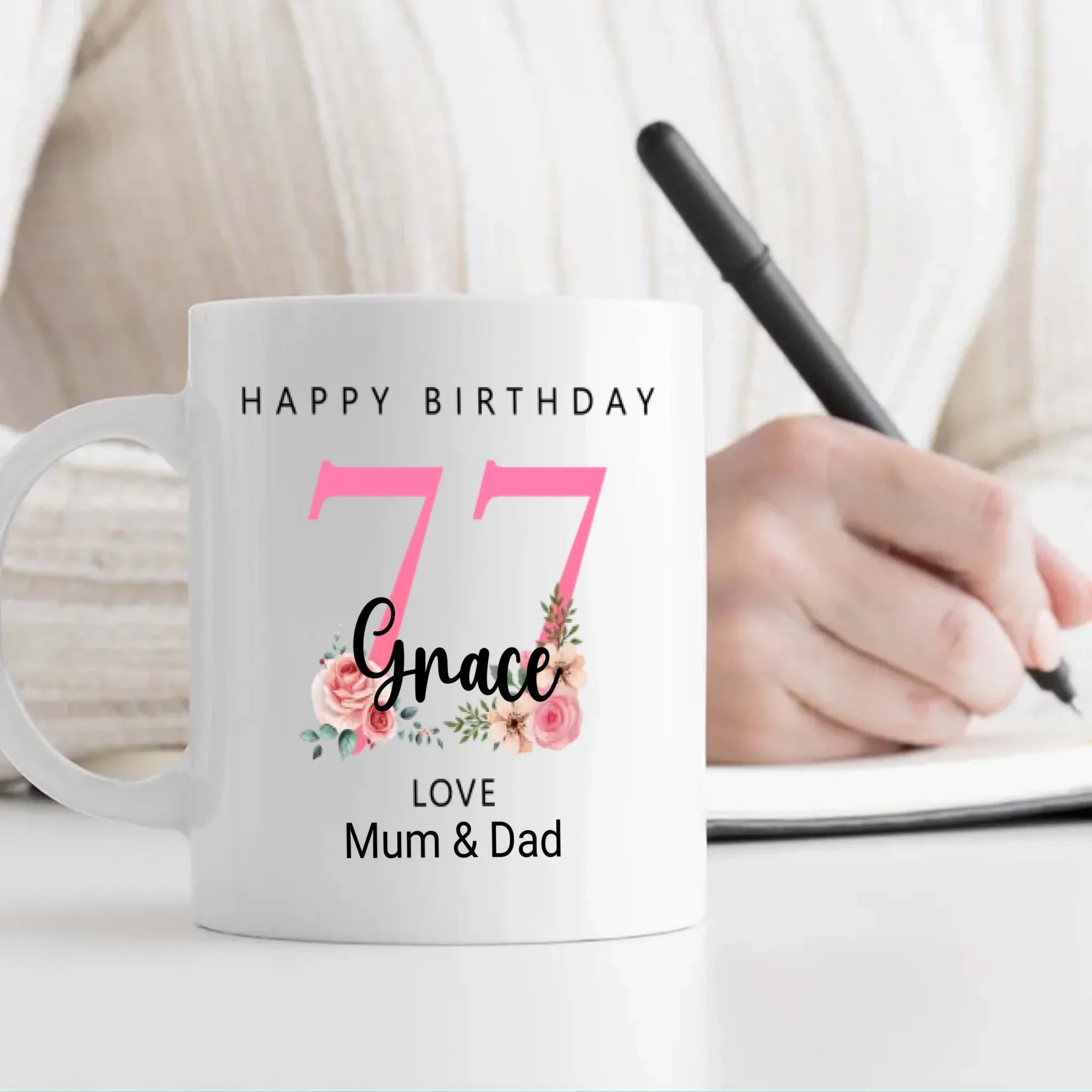 Seventy-Seven Stories – Custom Birthday Mug - 89Prints