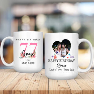 Seventy-Seven Stories – Custom Birthday Mug - 89Prints