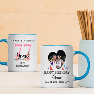 Seventy-Seven Stories – Custom Birthday Mug - 89Prints