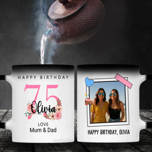 Timeless at 75th – Elegant Birthday Mug for Grandparents | 89Prints