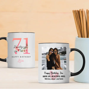 Lovely 71st Birthday Mug – Meaningful Custom Retro Keepsake – 89Prints