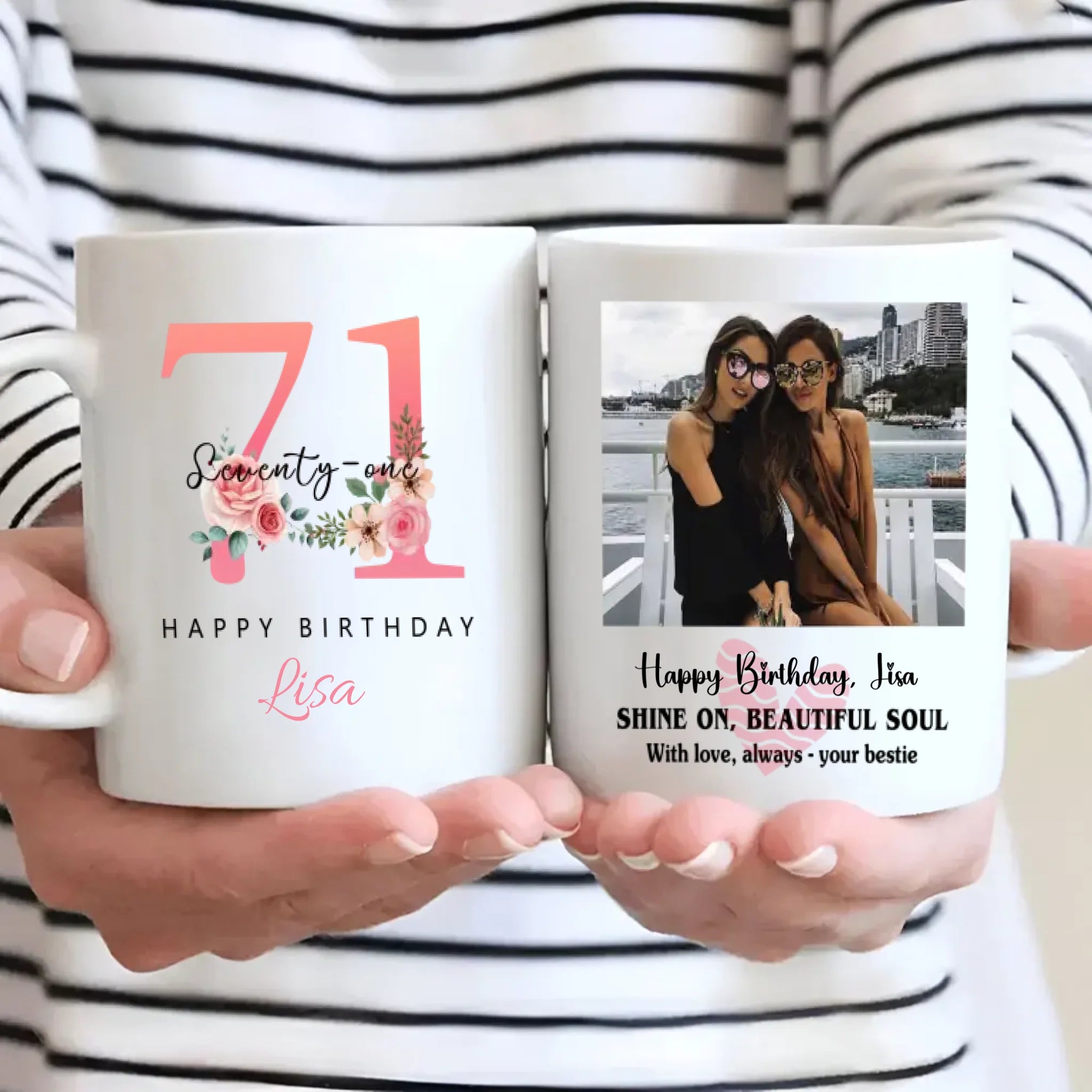 Lovely 71st Birthday Mug – Meaningful Custom Retro Keepsake – 89Prints