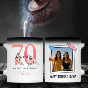 Elegant 70th Birthday Mug – Vintage Personalized Gift for Her – 89Prints