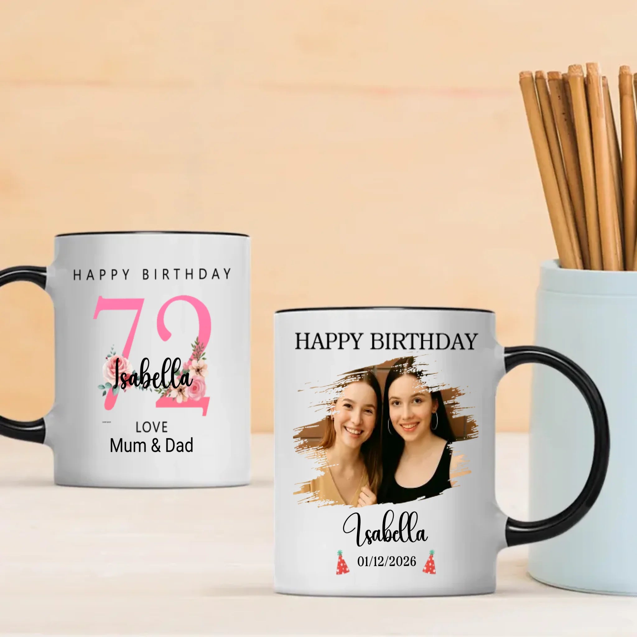 Vintage 72nd Birthday Coffee Mug for Her – Classic Soul Edition | 89Prints