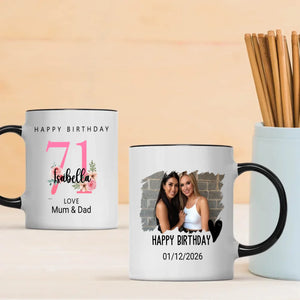 Personalized 71st Birthday Gift Mug for Her – A Toast to Timeless Love - 89Prints