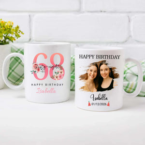 68th Commemorative Mug – Elegant Vintage Personalized Gift - 89Prints