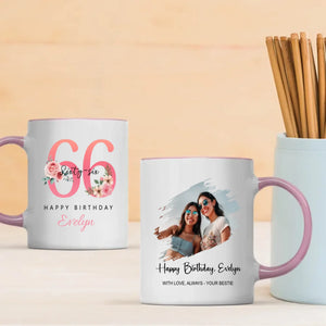 Personalized Vintage Mug – Beautiful Gift For 66th Memory - 89Prints
