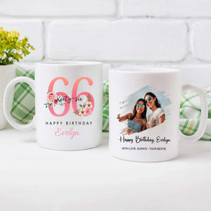 Personalized Vintage Mug – Beautiful Gift For 66th Memory - 89Prints