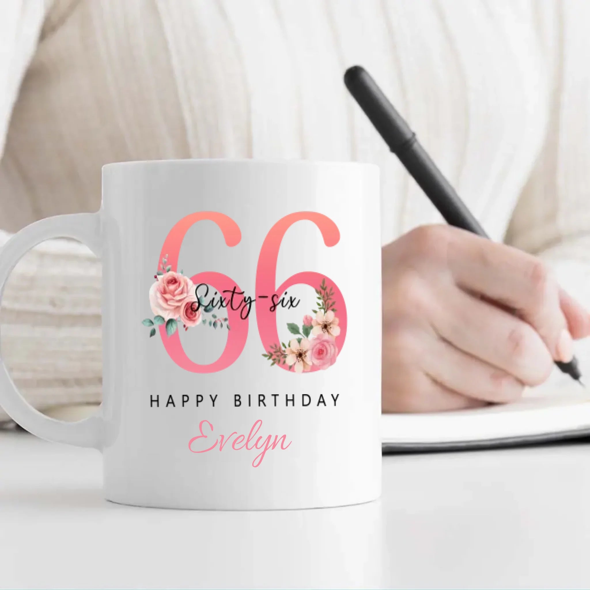 Personalized Vintage Mug – Beautiful Gift For 66th Memory - 89Prints