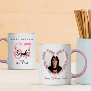 67th & Joyful – A Personalized Birthday Mug from the Heart - 89Prints