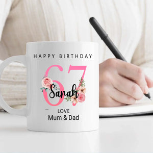 67th & Joyful – A Personalized Birthday Mug from the Heart - 89Prints