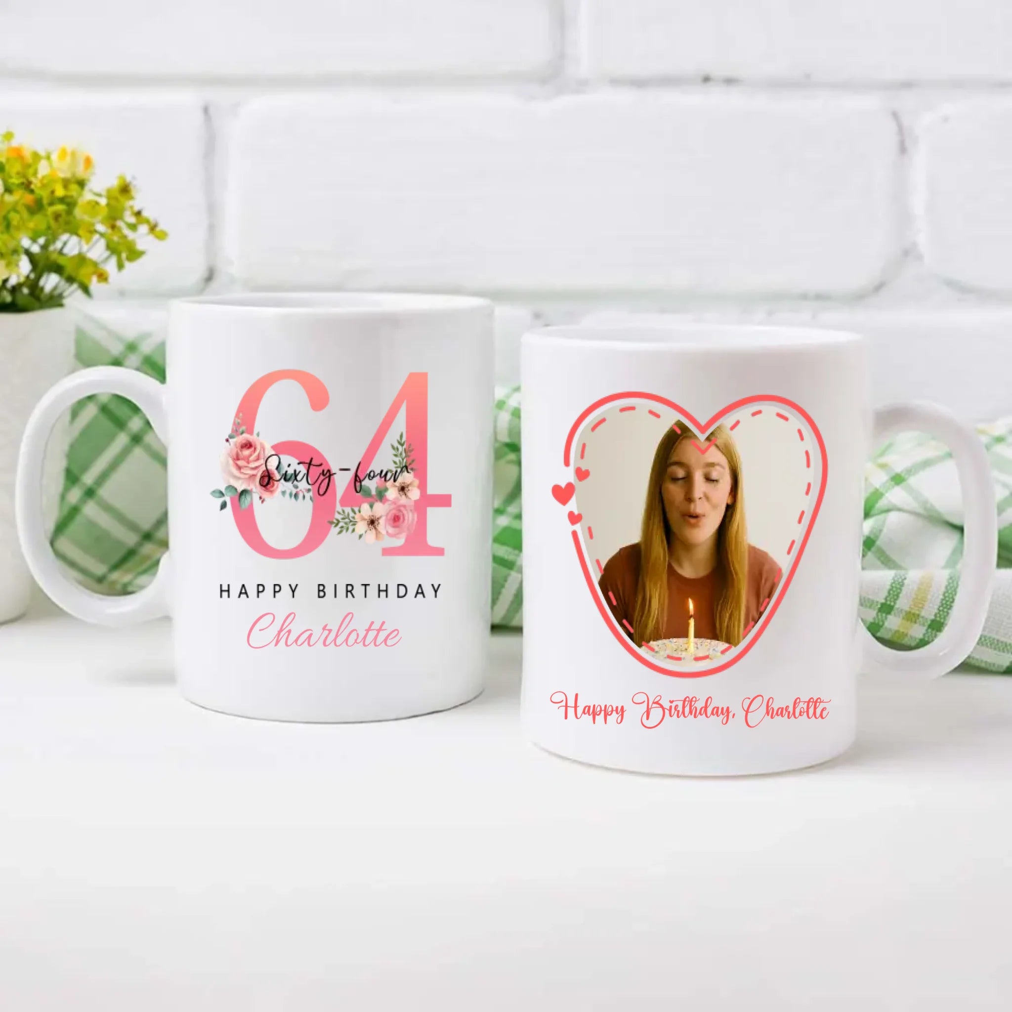 Personalized Keepsake Mug – Elegant & Heartfelt 64th Celebration Gift - 89Prints