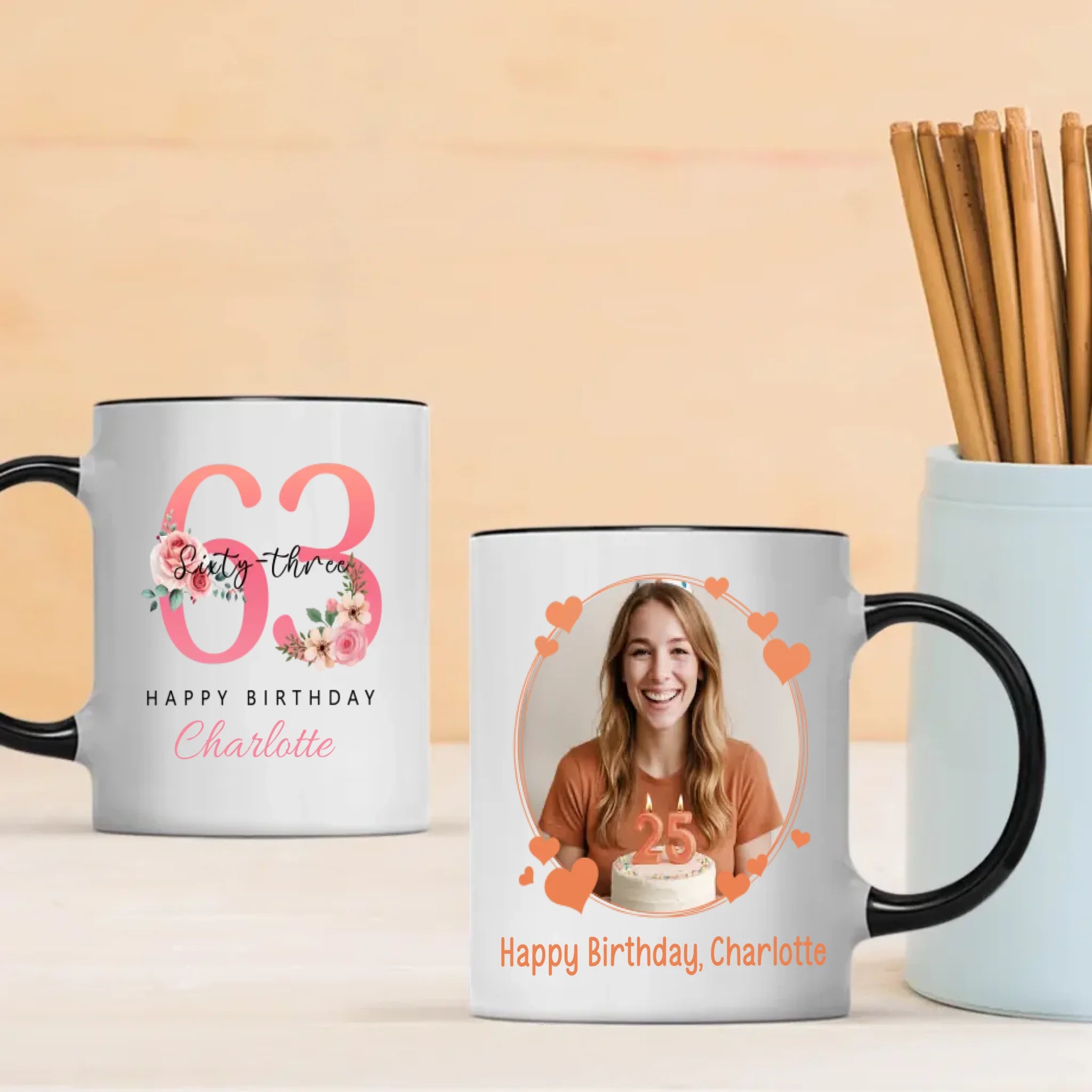Personalized Vintage Mug – A Heartfelt Keepsake to Celebrate 63 Beautiful Years – 89Prints