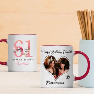 Custom Mug Gift – Elegant Personalized Keepsake For 61st Birthday - 89Prints