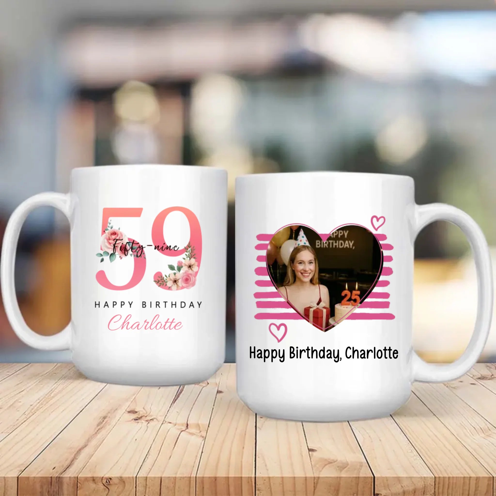 Precious Coffee Mug – Elegant Personalized Gift For Her 59th Birthday - 89Prints