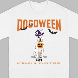 Personalized Dogoween T-Shirt | Custom Dog Halloween Tee - 89Prints