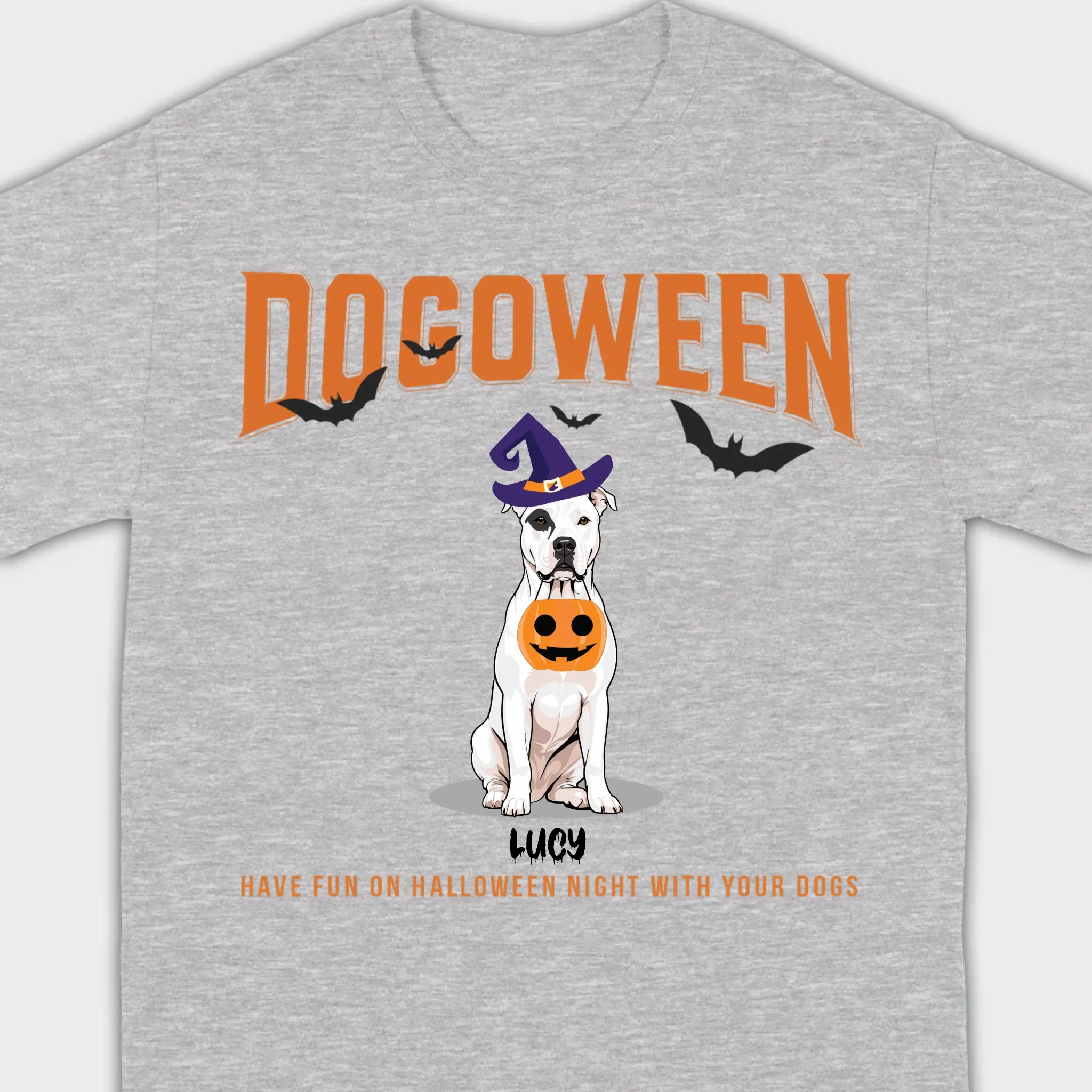 Personalized Dogoween T-Shirt | Custom Dog Halloween Tee - 89Prints