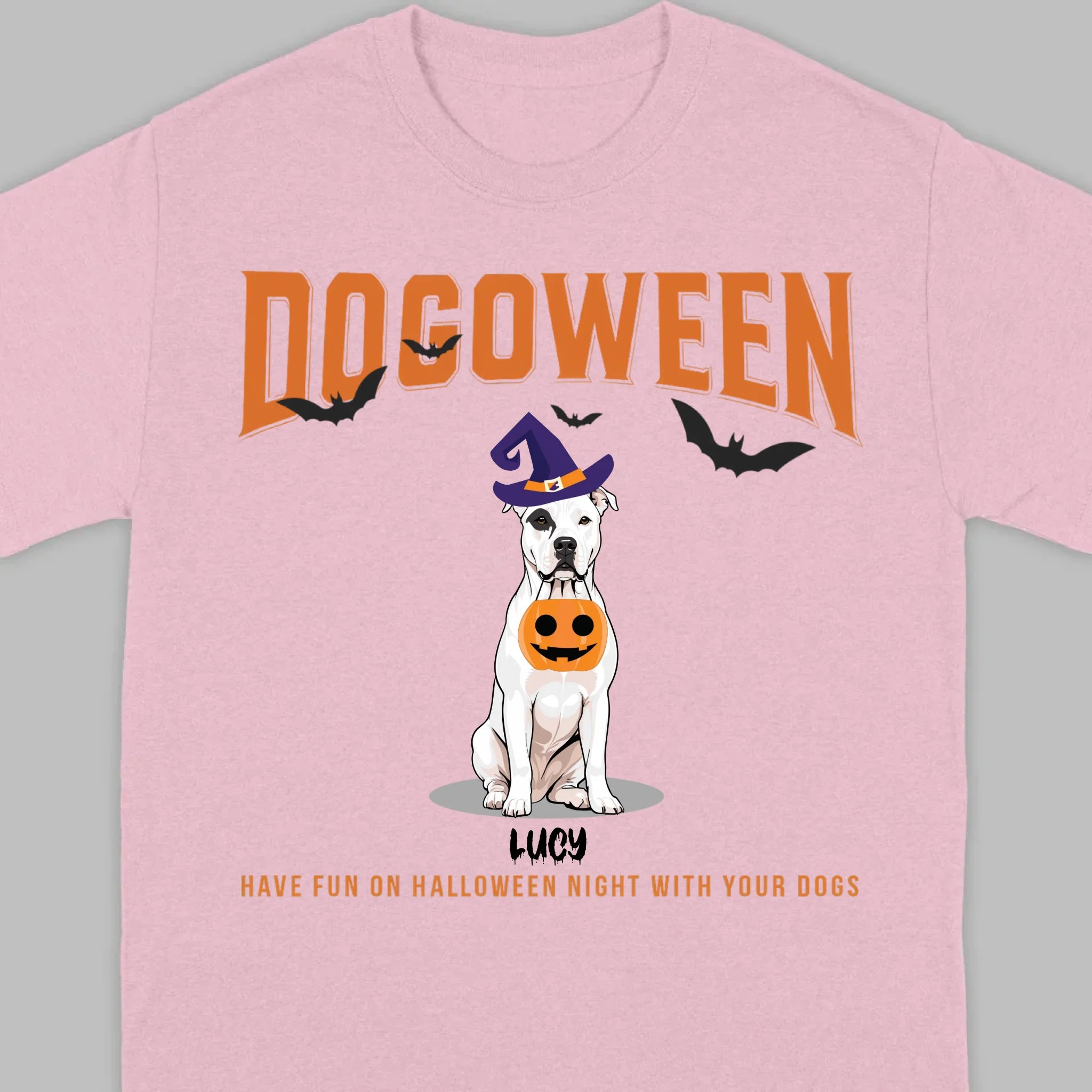 Personalized Dogoween T-Shirt | Custom Dog Halloween Tee - 89Prints