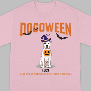 Personalized Dogoween T-Shirt | Custom Dog Halloween Tee - 89Prints