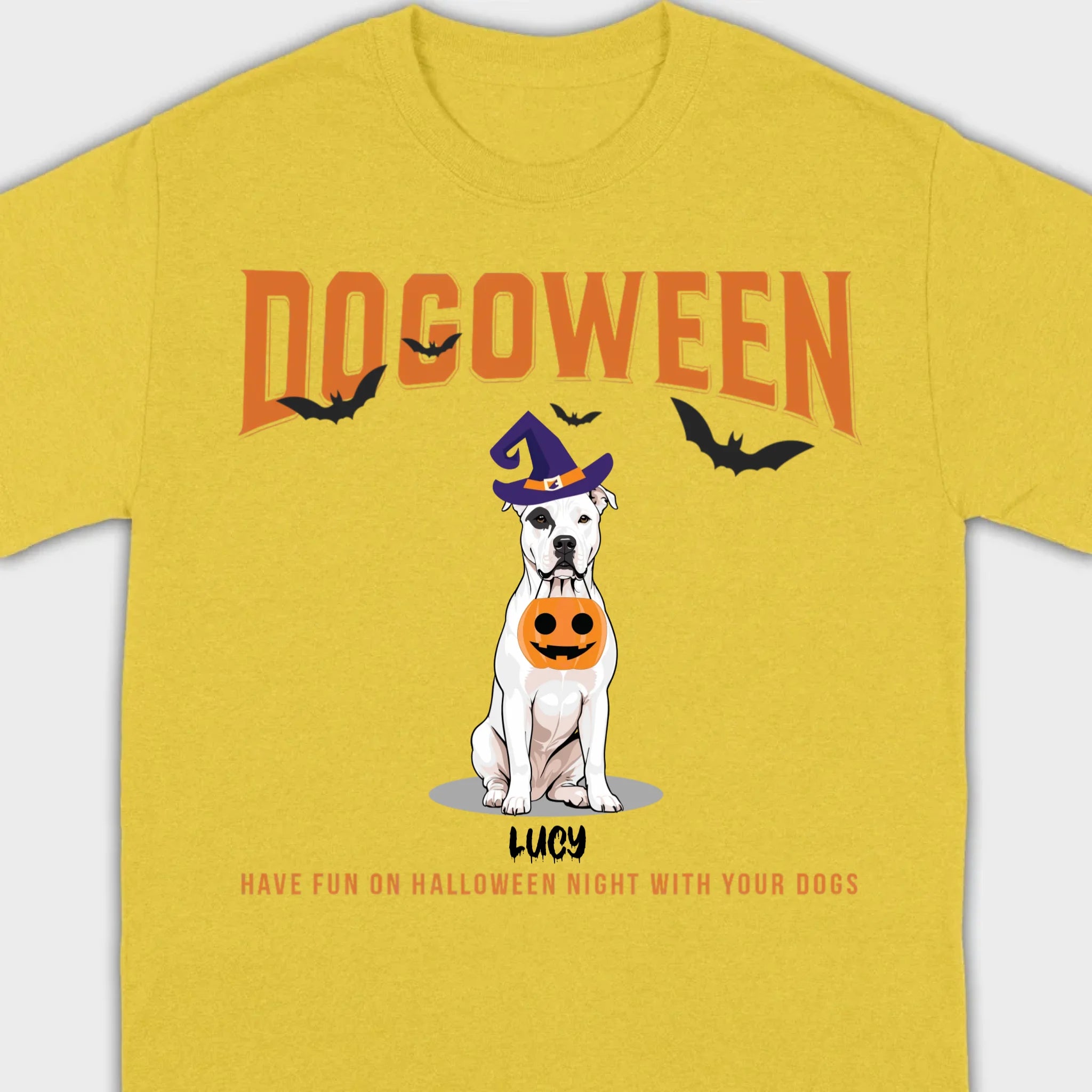 Personalized Dogoween T-Shirt | Custom Dog Halloween Tee - 89Prints