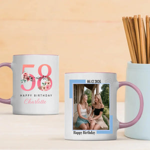 Personalized 58th Birthday Mug – Bringing Warmth, Elegance, and Sweet Memories - 89Prints