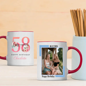 Personalized 58th Birthday Mug – Bringing Warmth, Elegance, and Sweet Memories - 89Prints
